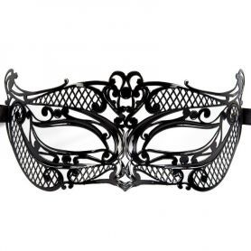 Zwart metalen Venetiaans masker
